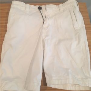 White Abercrombie shorts